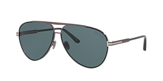 TOM Tom Ford FT1179 XXL (54 - 20) with Blue lenses and Tortoise frame