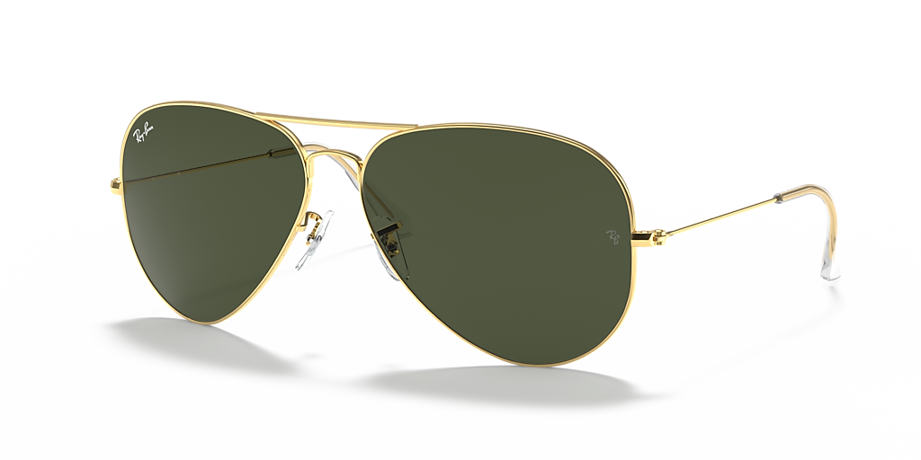 Ray-Ban Aviator Large Metal II XXL (62 - 14) with Green lenses and