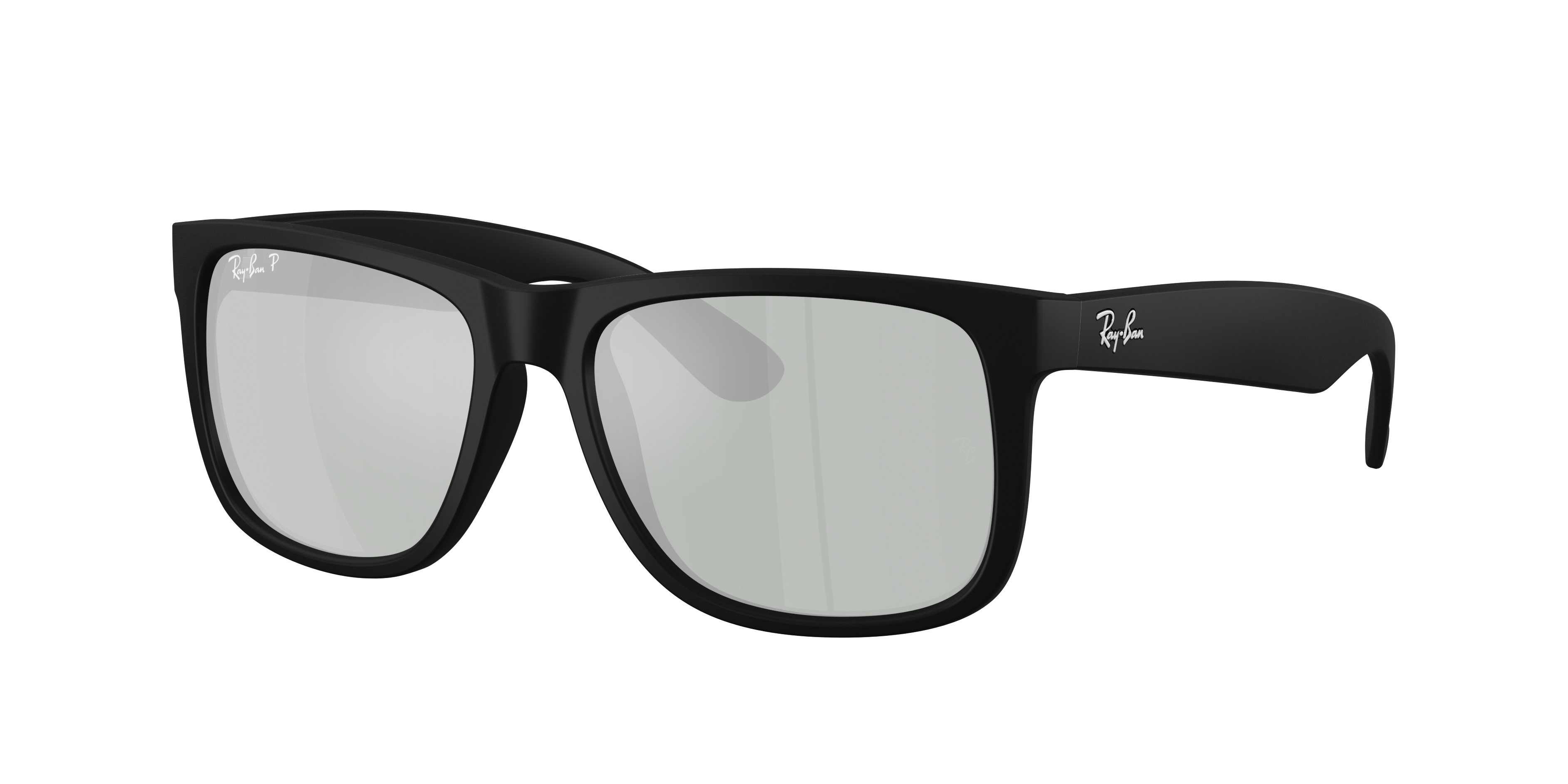 Ray-Ban Justin Classic S (54 - 16) with Silver lenses and Black