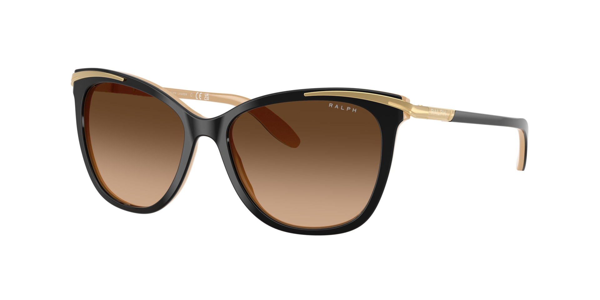 Ralph Woman Sunglass RA5203 -  Frame color: Black, Lens color: Gradient Brown