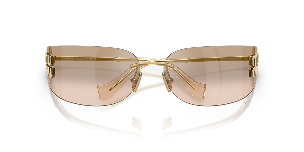 Miu Miu MU A51S M (75 - 14) with Brown lenses and Gold frame