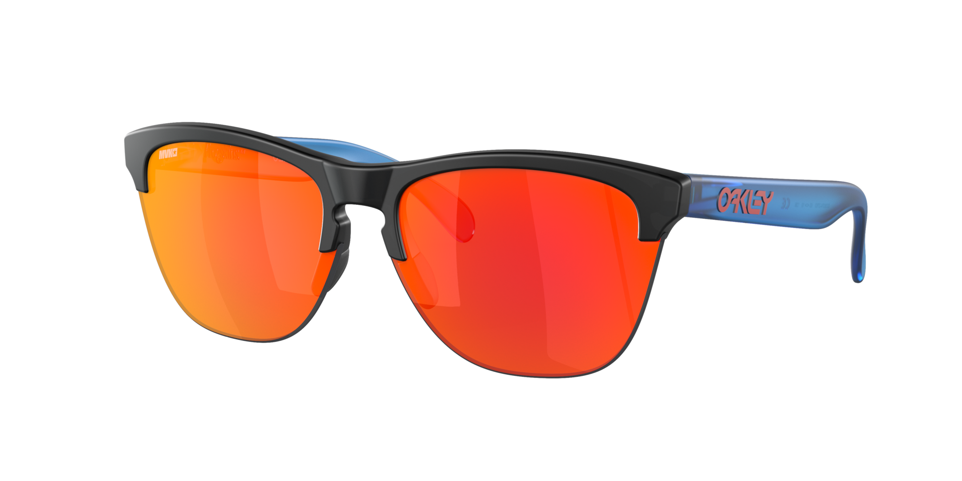 Oakley Unisex Sunglass Frogskins Lite Maverick Vinales Signature Series - Couleur du Monture Encre noire mat Couleur de Lentille Prizm Rubis 128 €