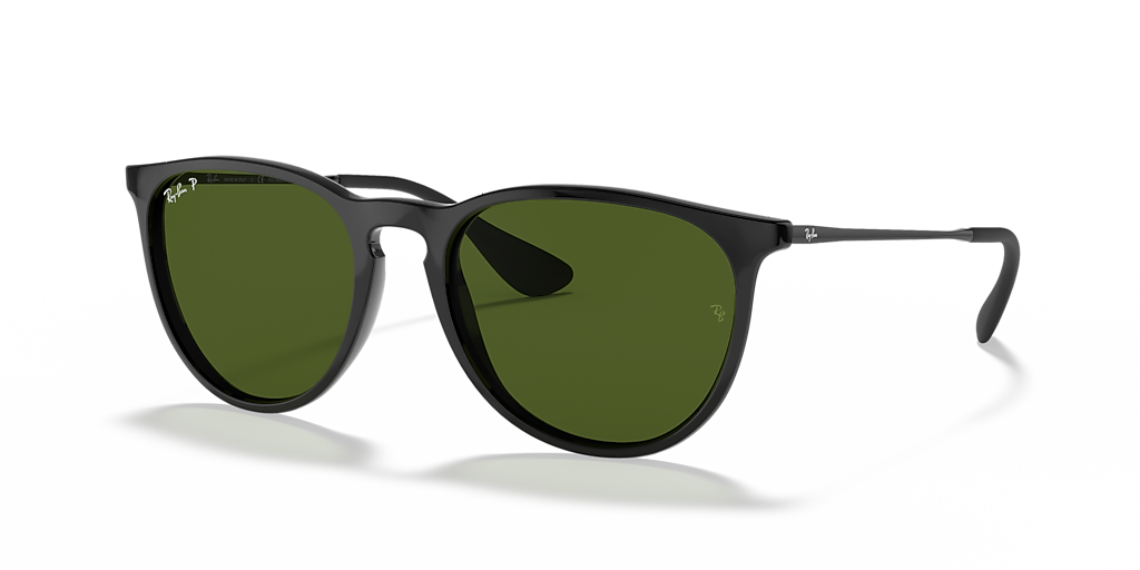 Ray-Ban Erika Classic M (54 - 18) with Green lenses and Black