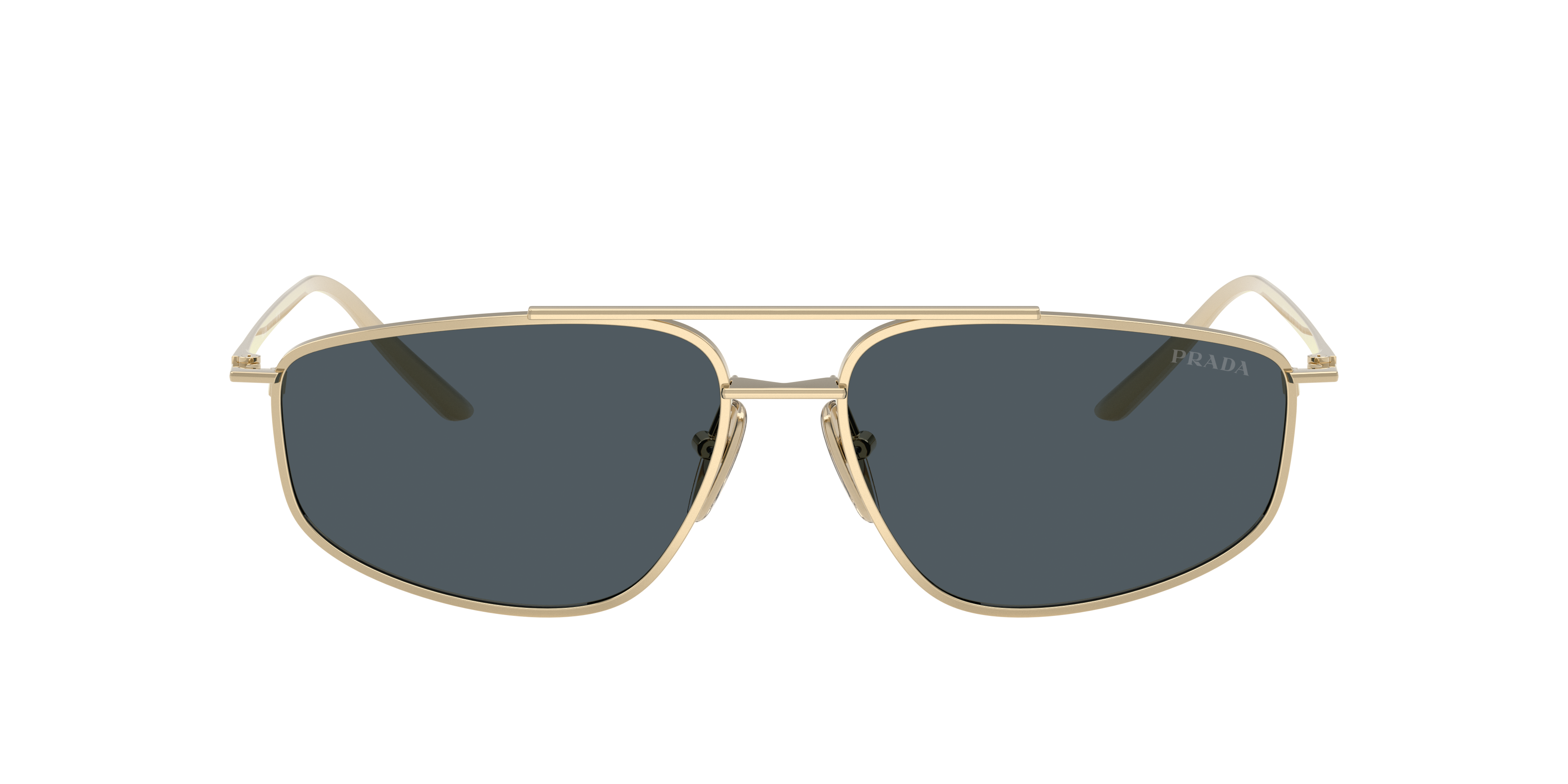 Prada PR C51S XL (58 - 15) with Grey lenses and Gold frame