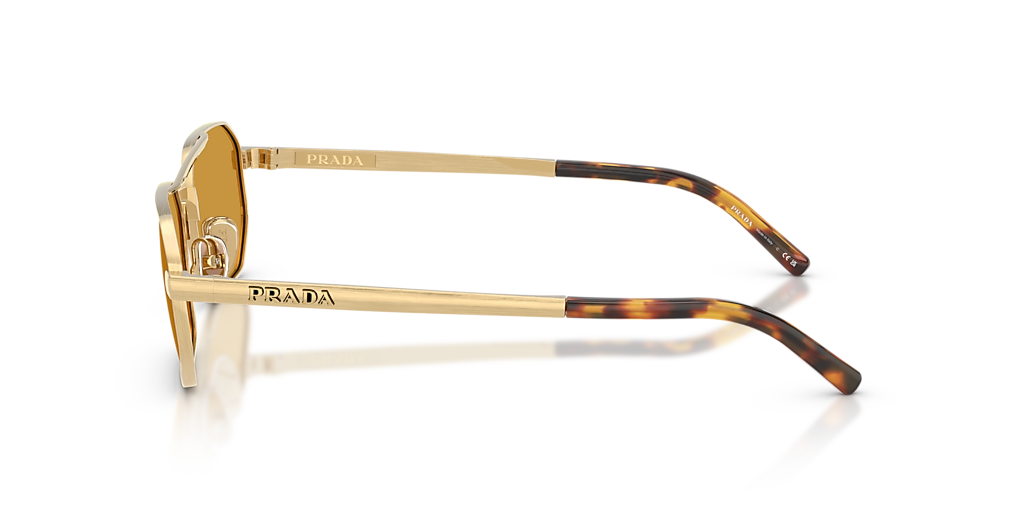 Prada PR D53S L (55 - 19) with Brown lenses and Gold frame