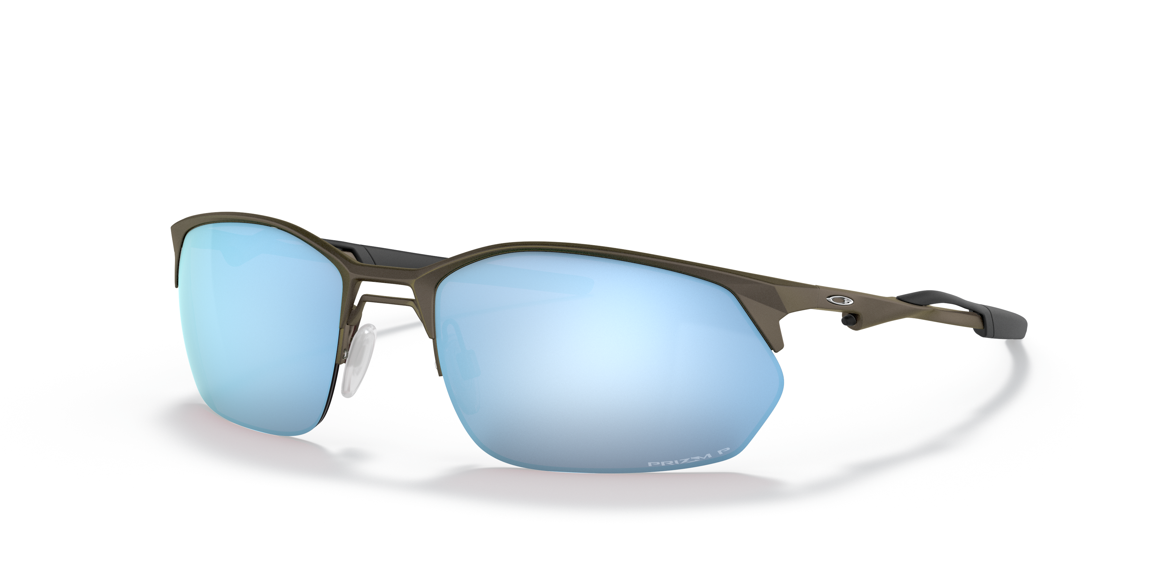 オークリー　Wiretap サングラス シルバー フレーム Oakley Wire Tap 2.0 S (60 - 19) with Blue lenses and Grey frame
