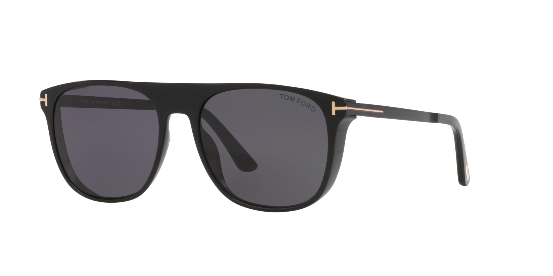 Tom Ford Lionel-02 XL (55 - 17) with Grey lenses and Black frame