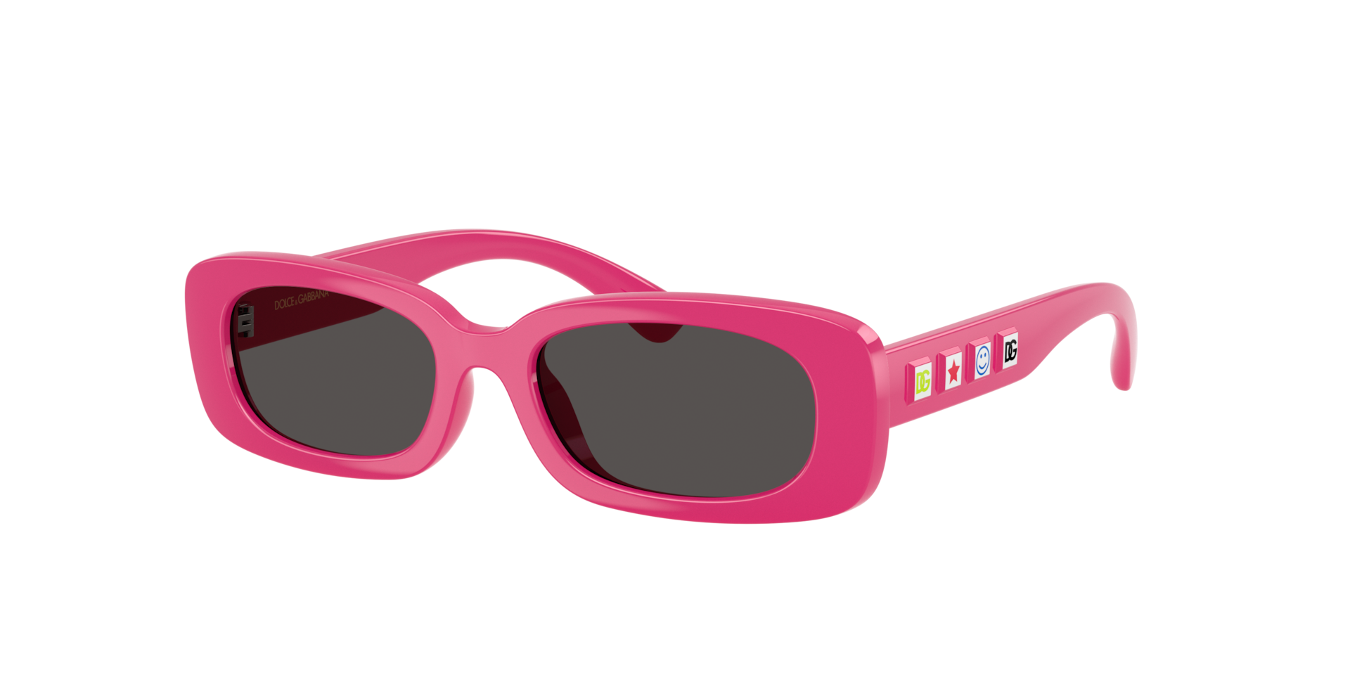 Dolce&Gabbana Unisex Sunglass DX6006U - Rahmenfarbe: Fuchsiarot, Linsenfarbe: Dunkelgrau