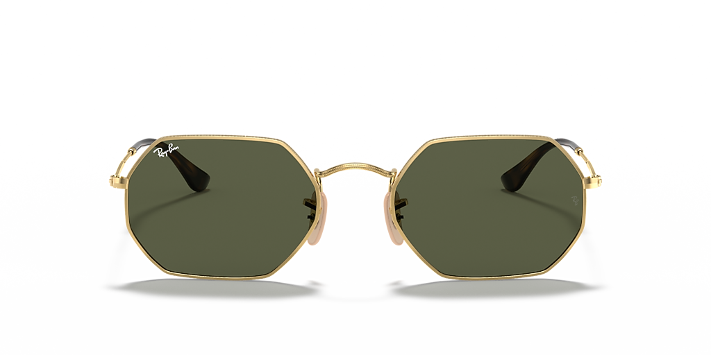 Ray-Ban Octagonal Classic L (53 - 21) with Green lenses and Gold