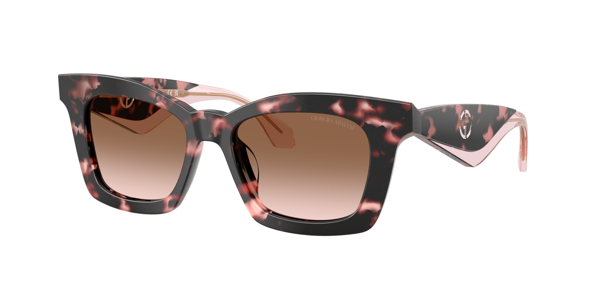 Giorgio Armani Woman Sunglass AR8235U -  Frame color: Shiny Havana, Lens color: Brown Gradient