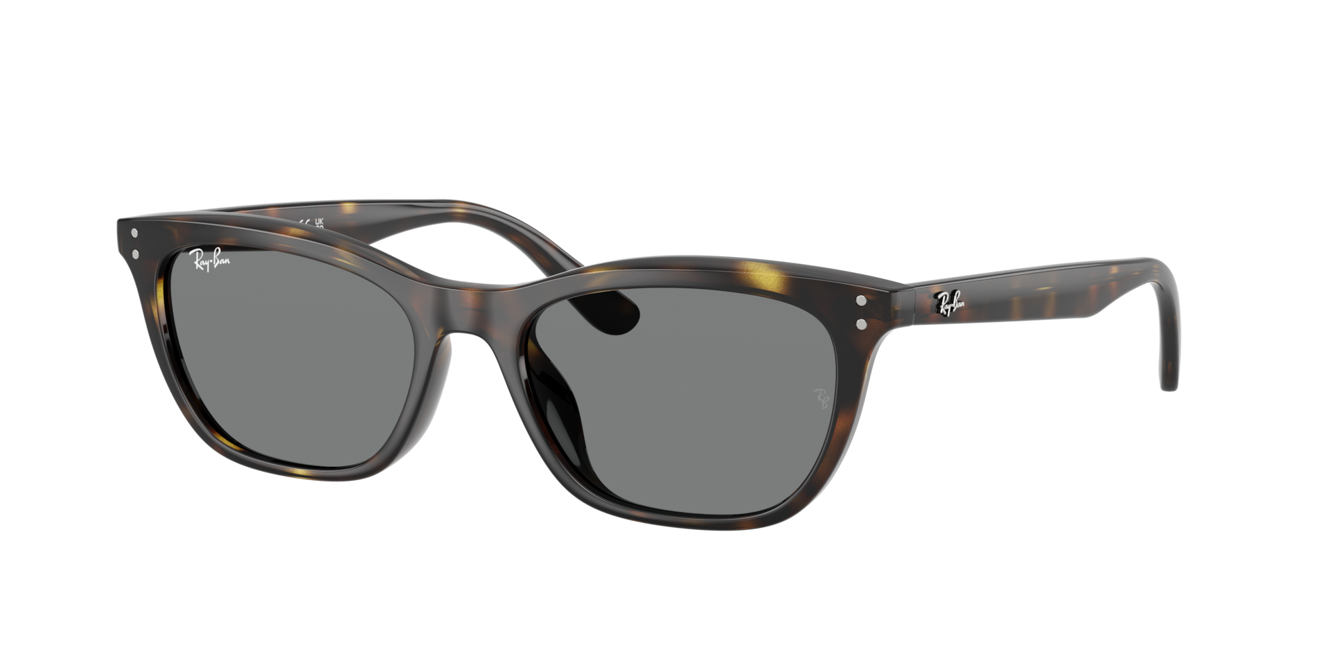 Ray-Ban Unisex Sunglass RB4474D - Couleur du Monture: Havana, Couleur de Lentille: Gris foncé