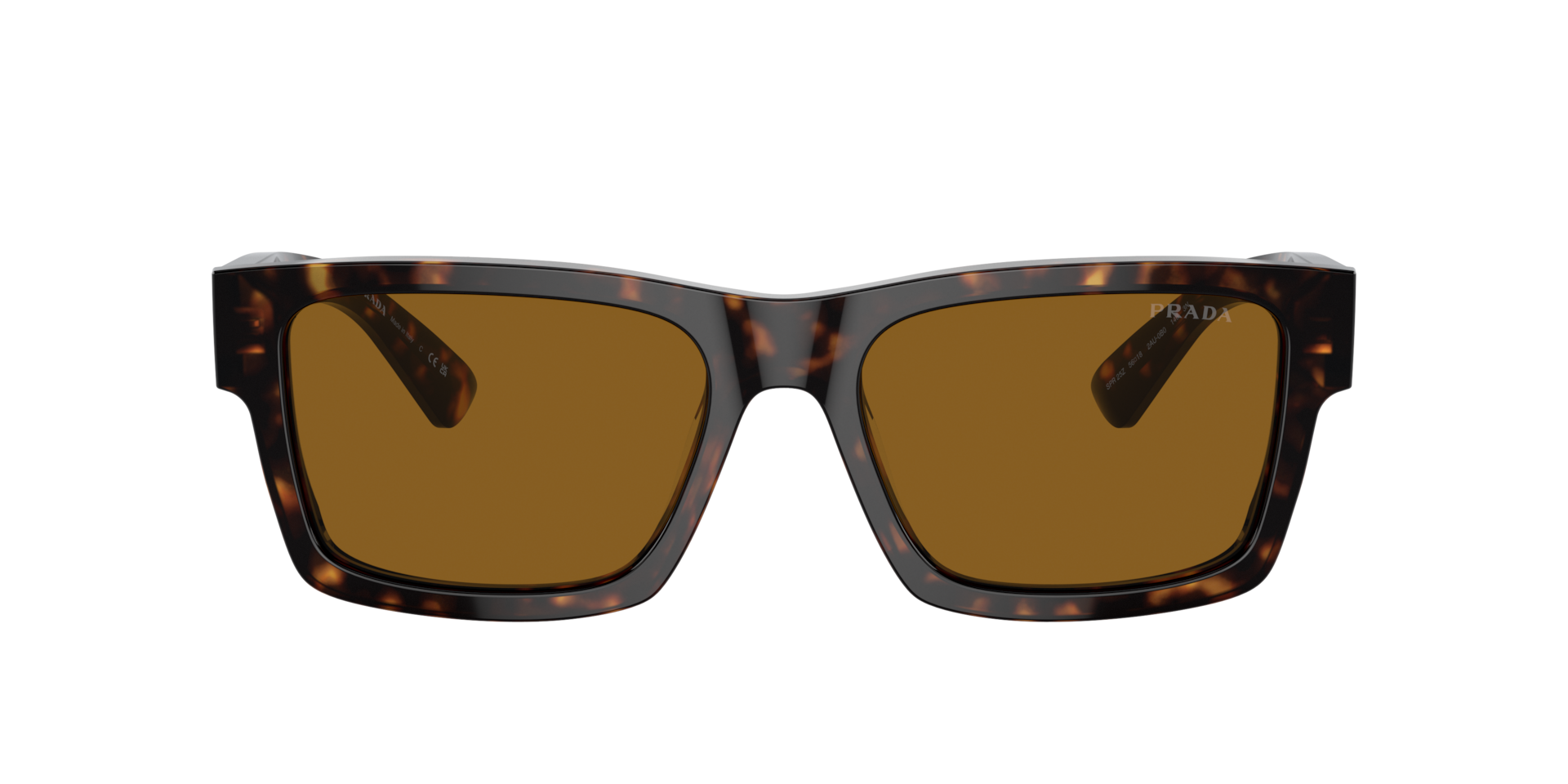 Prada PR 25ZS L (56 - 18) with Brown lenses and Tortoise frame
