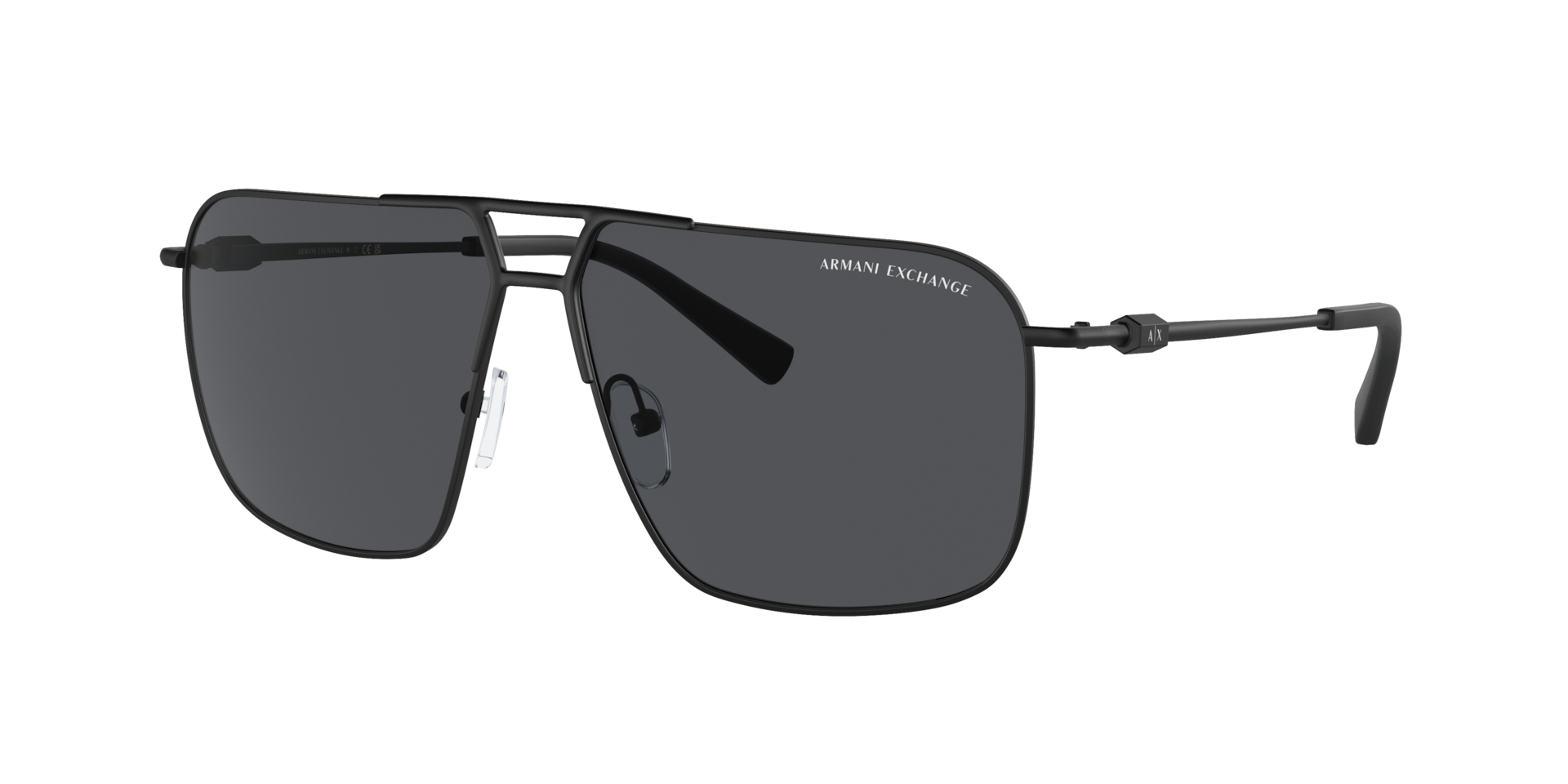 Armani Exchange Homme Sunglass AX2050S - Couleur du Monture Noir mat Couleur de Lentille Gris fonc 53 €