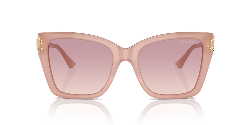 Jimmy Choo JC5012 M (54 - 19) com Lentes Marrom e Armação Rosa