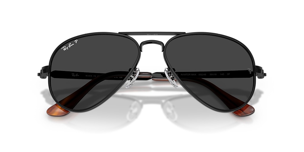 Ray-Ban Aviator Max XXL (62 - 16) with Black lenses and Black