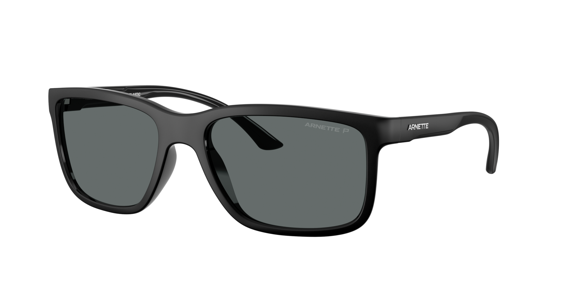 Arnette Mann Sunglass Headlight - Rahmenfarbe: Black Matte/Shiny, Linsenfarbe: Dunkelgrau Polarized