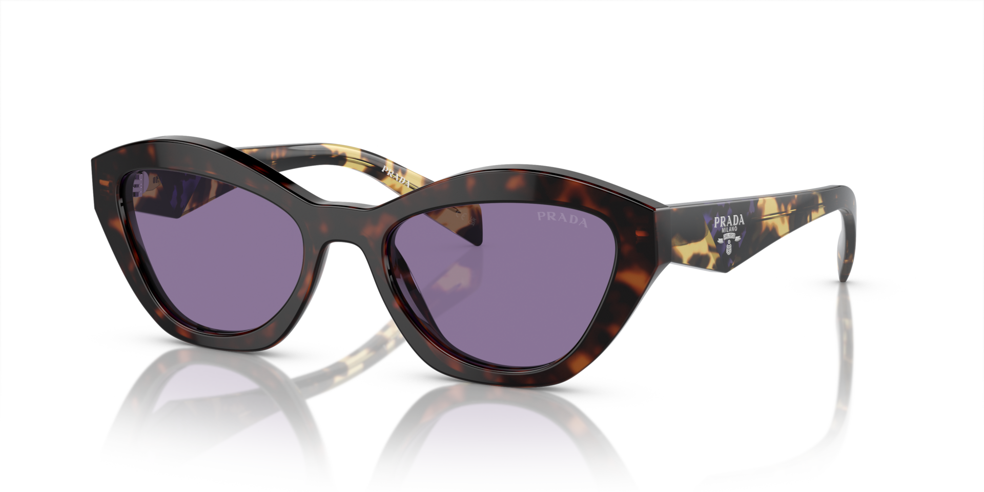 Prada PR A02SF M (55 - 17) with Violet lenses and Tortoise frame