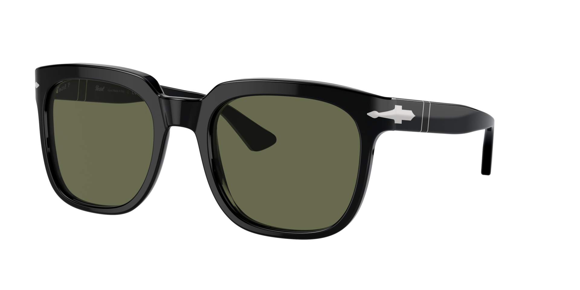 Persol Unisex Sunglass PO3323S - Couleur du Monture Noir Couleur de Lentille Vert Polaris 158 €