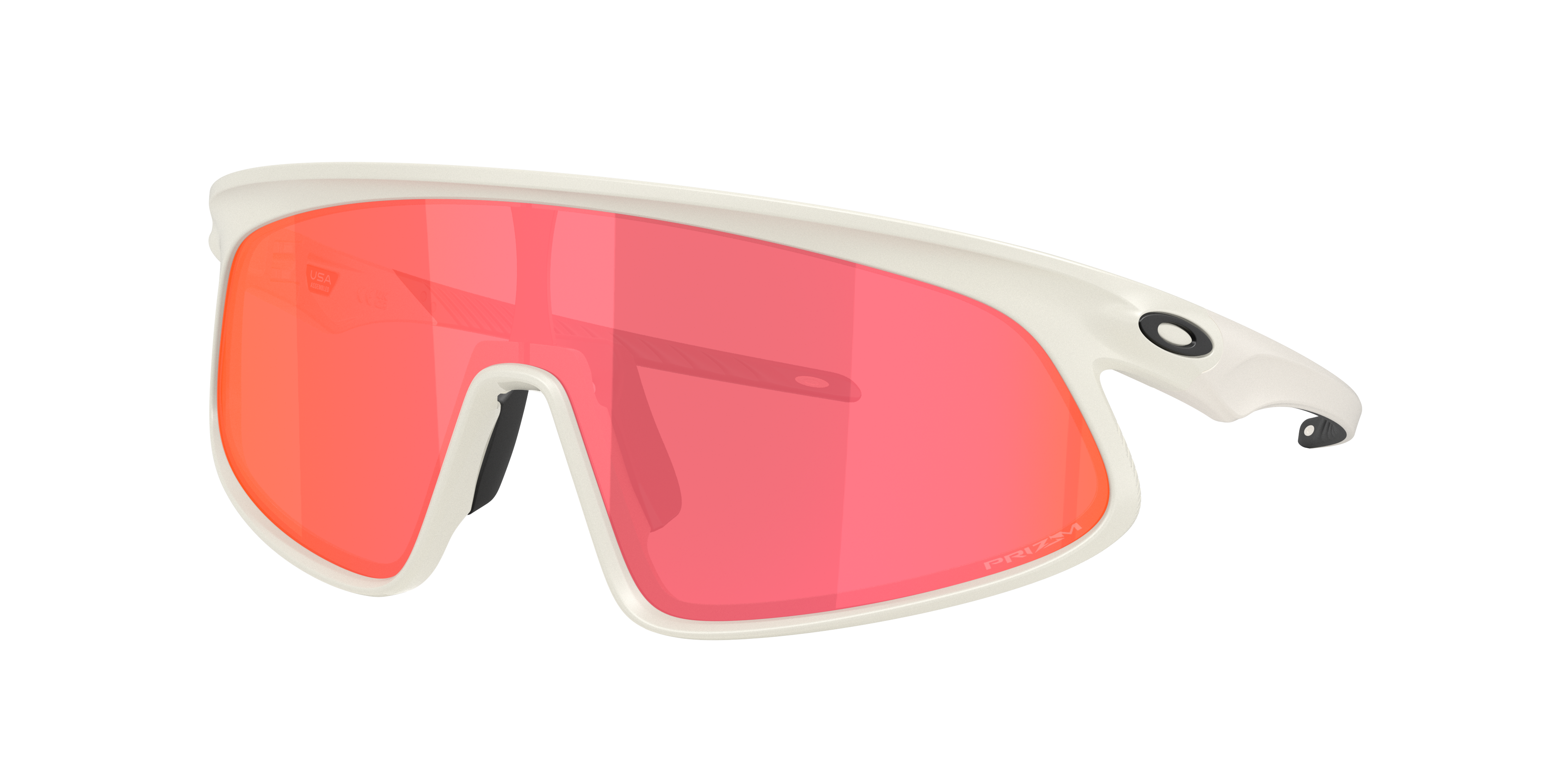 Oakley Unisex Sunglass RSLV 141 -  Frame color: Muted Metallic Paloma, Lens color: Prizm Trail Torch