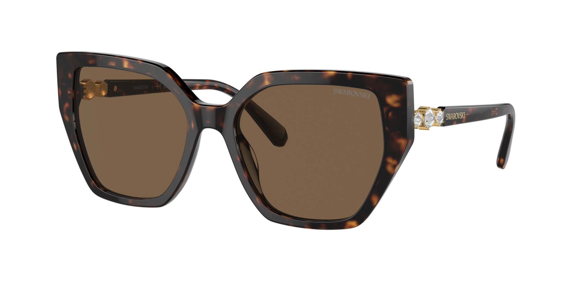 Swarovski Femme Sunglass SK6016 - Couleur du Monture Havana fonc Couleur de Lentille Marron fonc 163 €