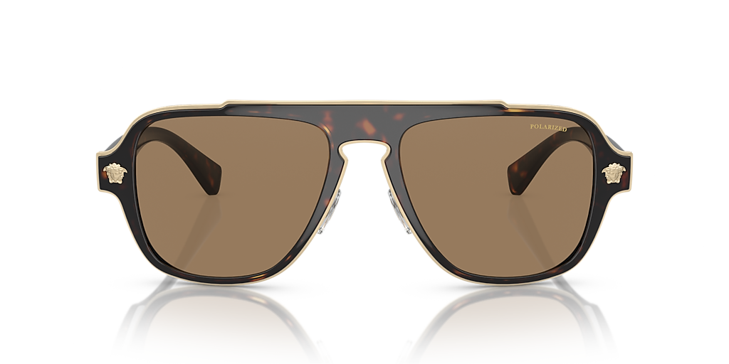 Versace VE2199 XL (56 - 18) with Orange lenses and Tortoise frame