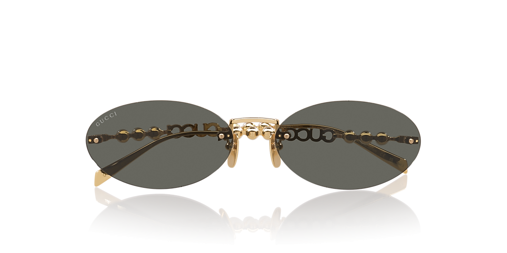 Gucci GG1922S XXL (62 - 17) with Grey lenses and Gold frame