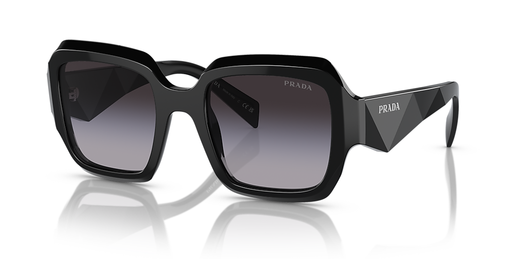 Prada PR 28ZS M (53 - 22) with Grey lenses and Black frame