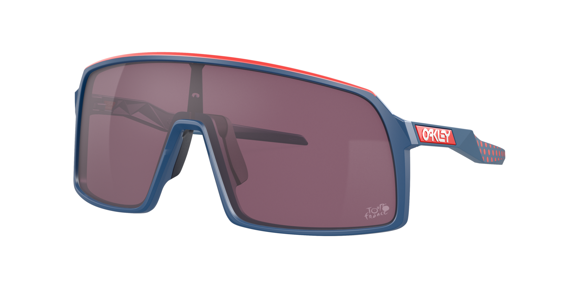 Oakley Unisex Sunglass 2021 Tour de France™ Sutro - Rahmenfarbe: Matte Poseidon, Linsenfarbe: Prizm Road Black