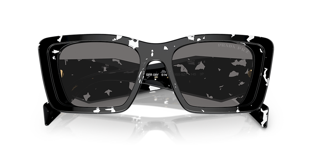 Prada PR 08YS XS (51 - 18) with Grey lenses and Black frame