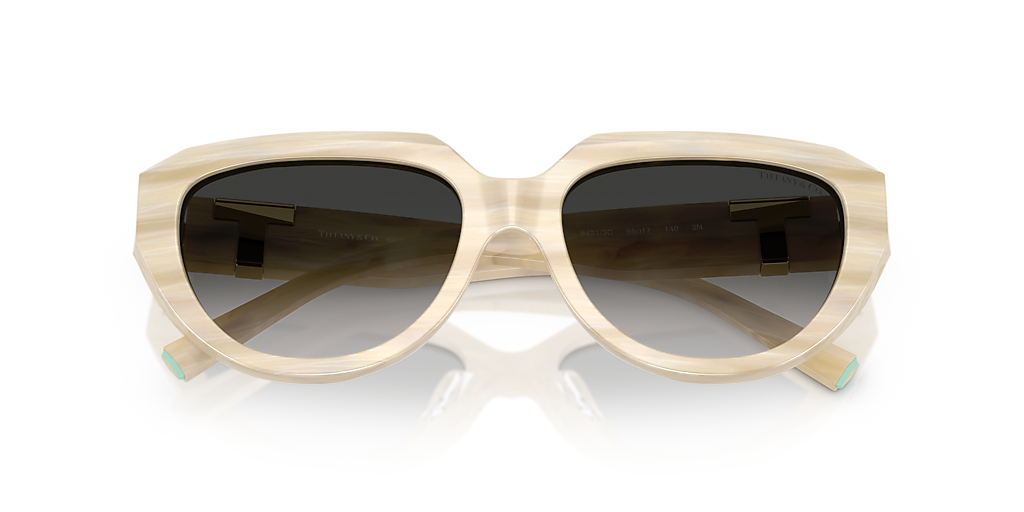 Tiffany & Co. TF4238U L (55 - 17) with Grey lenses and Beige frame