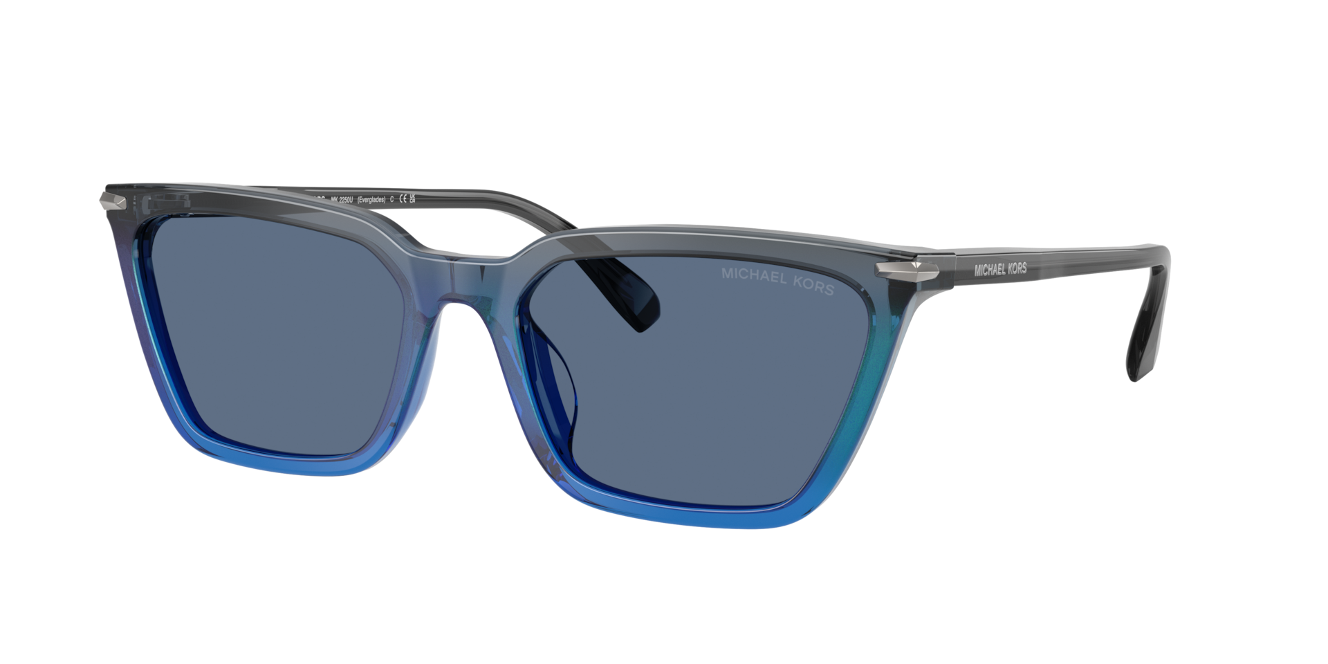 Michael Kors Homme Sunglass MK2250U Everglades - Couleur du Monture Dgrad Gris Couleur de Lentille Bleu Uni 69 €