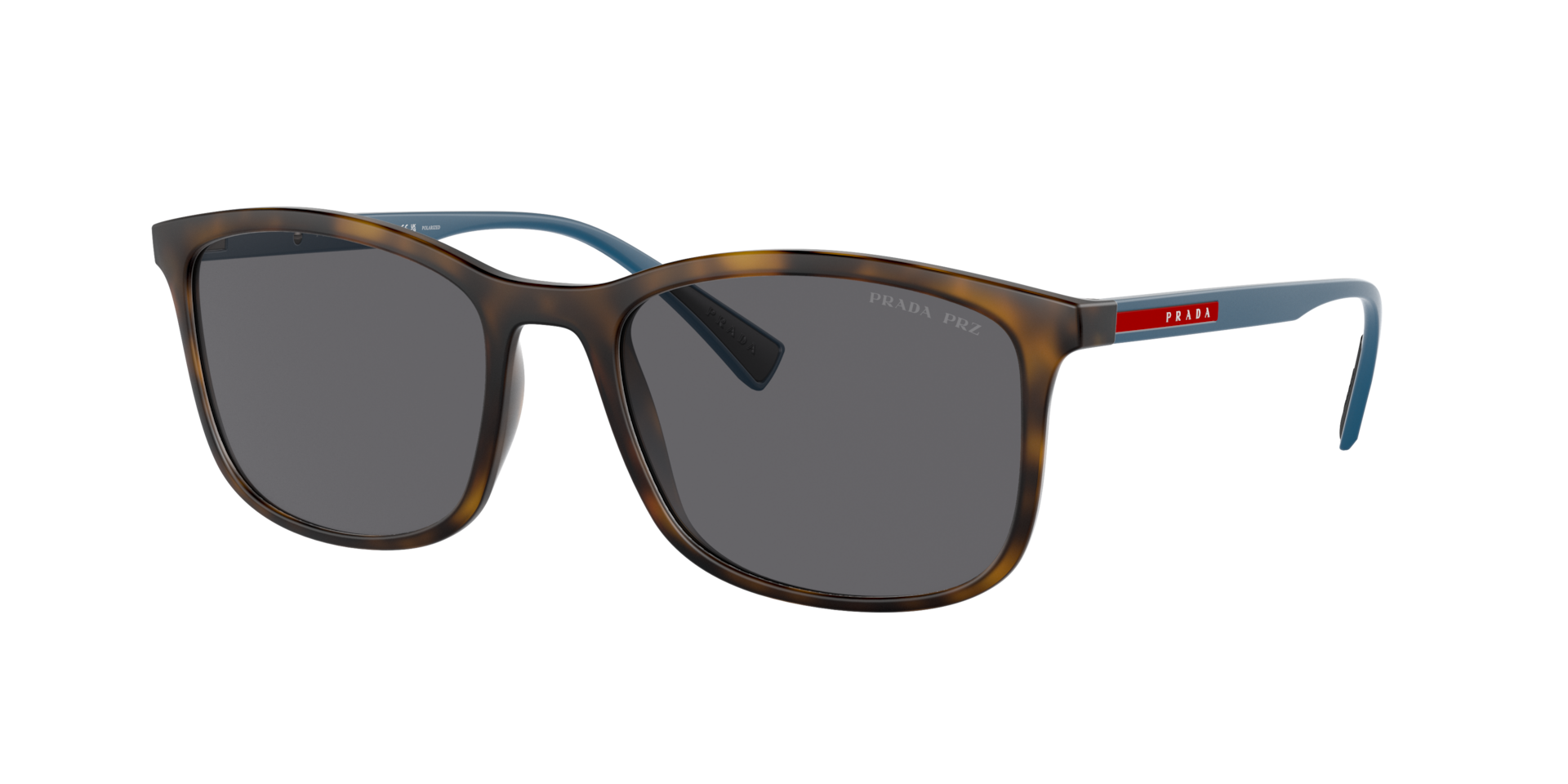 Prada Linea Rossa Homme Sunglass Lifestyle - Couleur du Monture Havana Caoutchouc Couleur de Lentille Polaris Gris 175 €