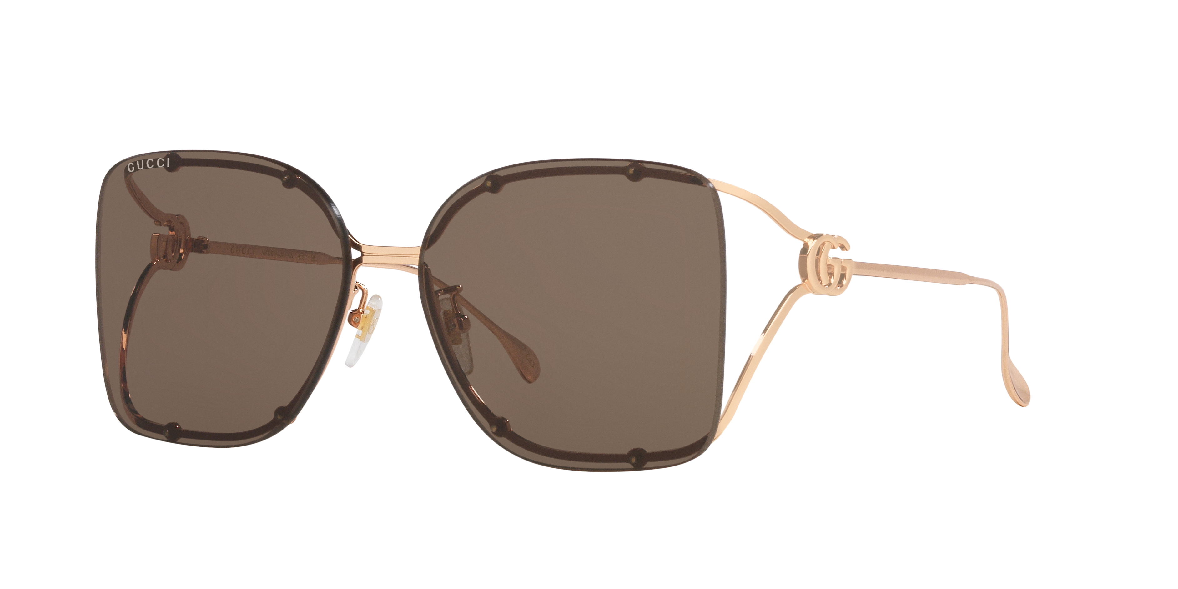 Gucci Woman Sunglass GG1713SA -  Frame color: Gold, Lens color: Brown
