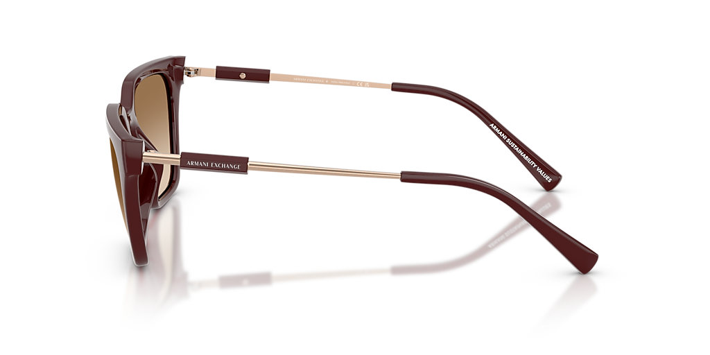 Armani Exchange AX4158S M (55 - 20) with Brown lenses and Red
