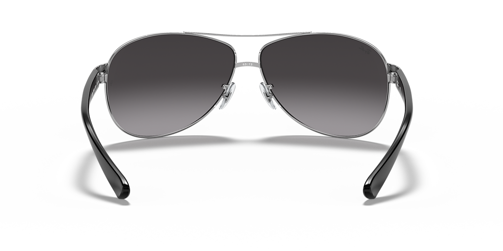 Ray-Ban RB3386 XXL (67 - 13) with Grey lenses and Silver frame