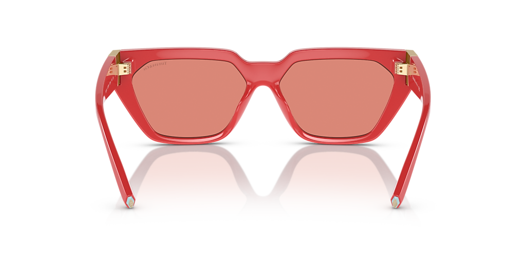 Tiffany & Co. TF4205U Cat-Eye Sunglasses Coral Red Pink 837084 New With Tags Tiffany™ TF4205U 837084 56 - Coral | eBay main image 4