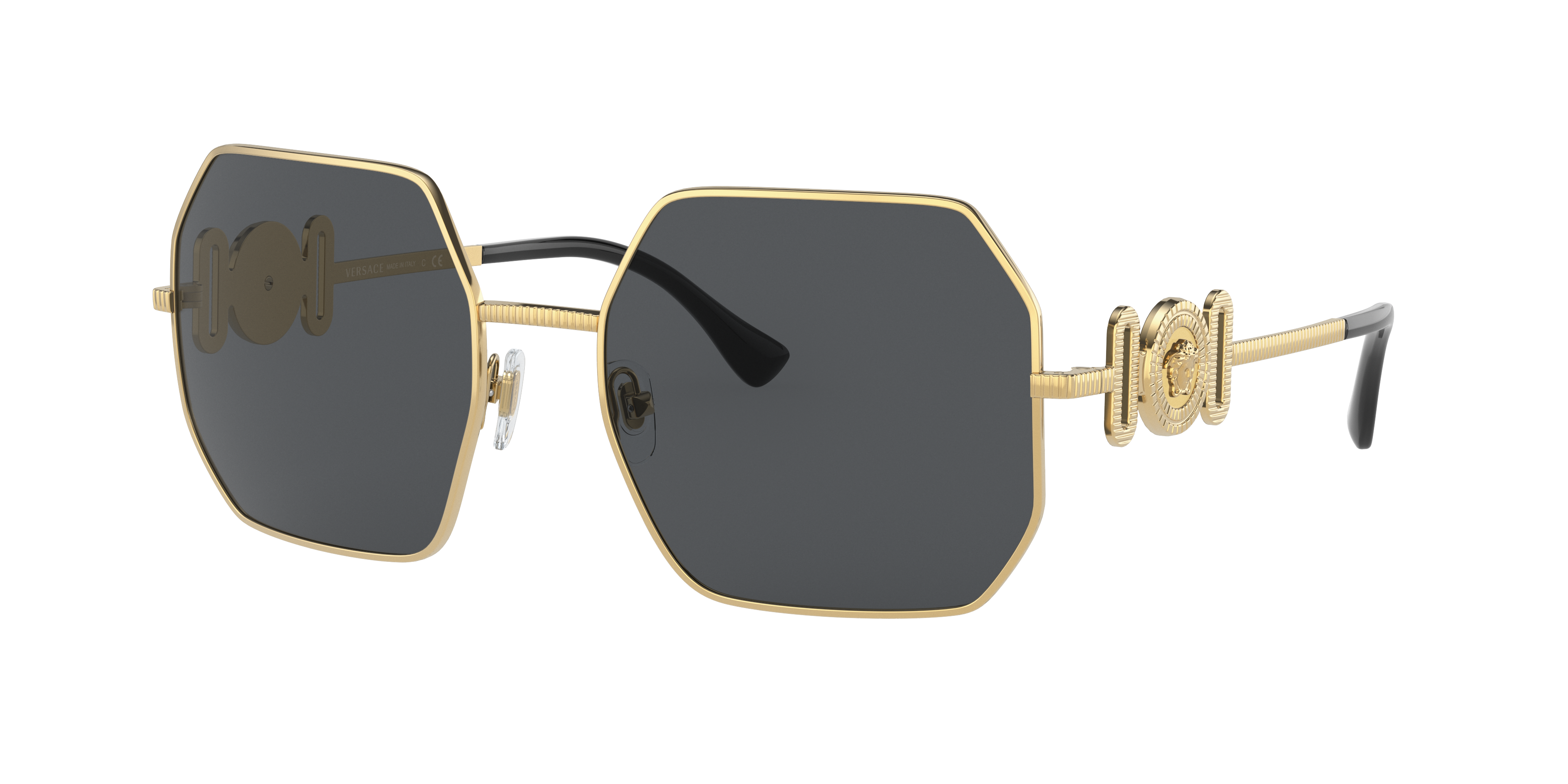 Versace Woman Sunglass VE2248 -  Frame color: Gold, Lens color: Dark Grey