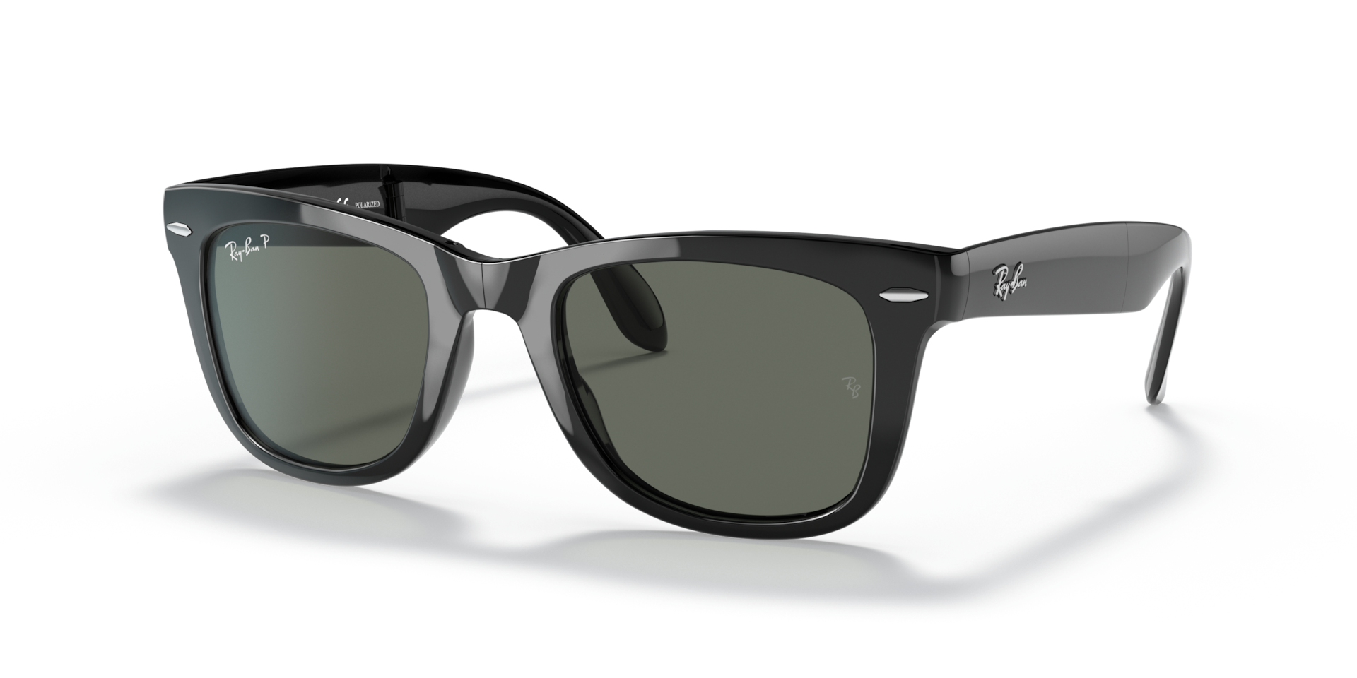 Ray-Ban Wayfarer Folding Classic L (50 - 22) with Green lenses and