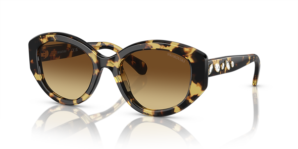 Swarovski SK6005 S (53 - 20) with Brown lenses and Tortoise frame