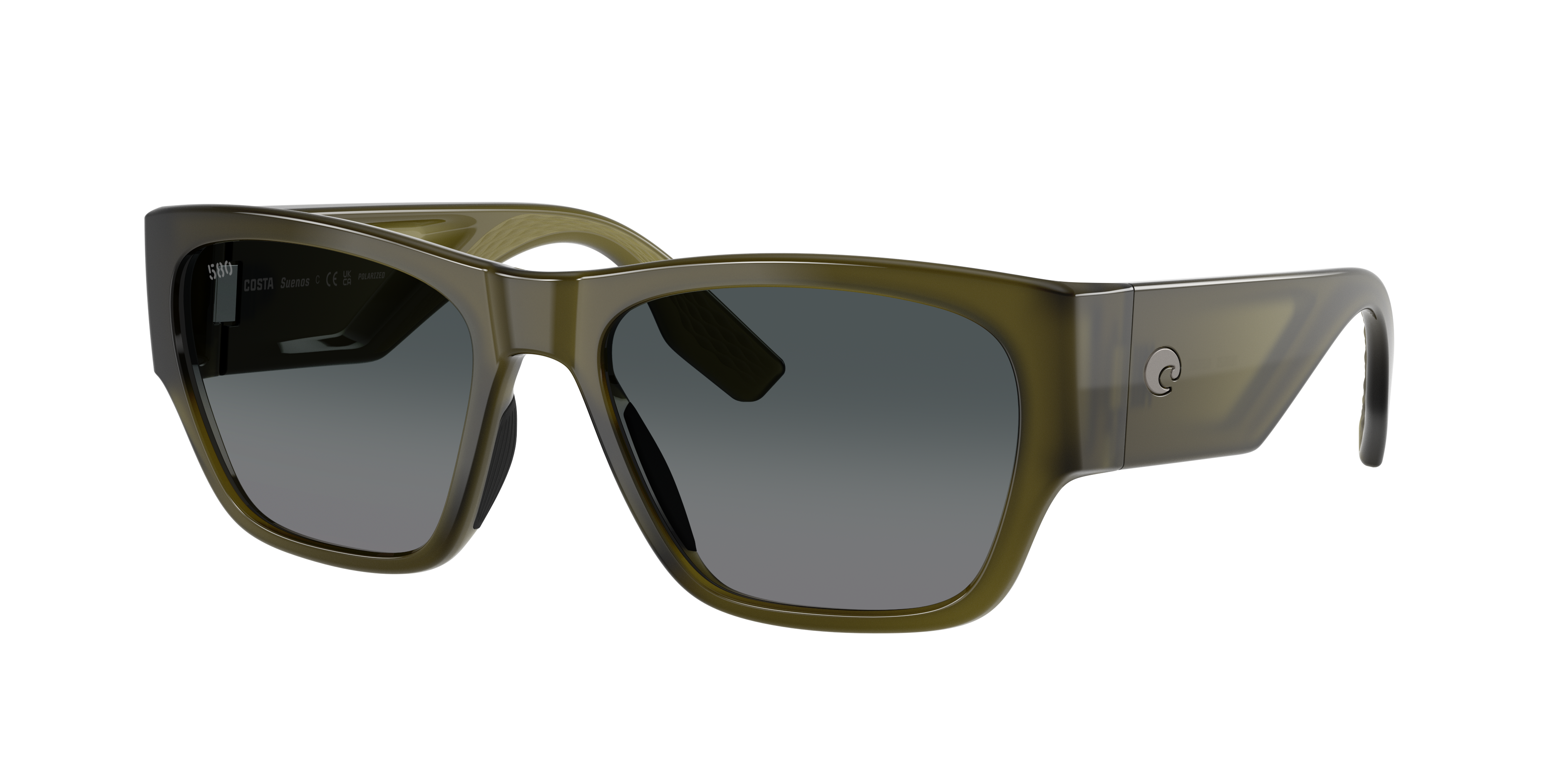Costa Unisex Sunglass Suenos -  Frame color: Translucent Algae, Lens color: Gray Gradient