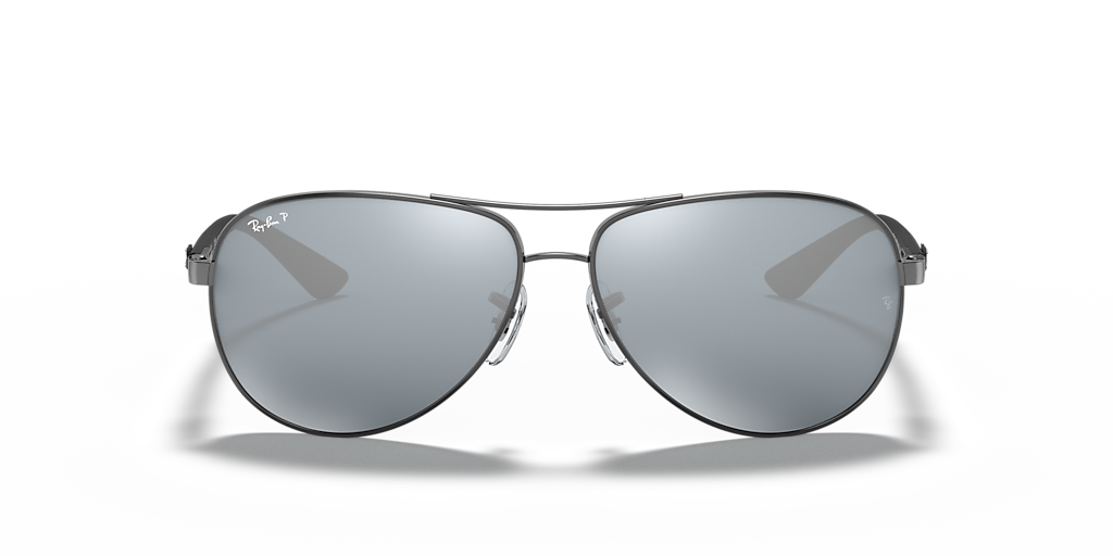 Ray-Ban Carbon Fibre XL (61 - 13) with Silver lenses and Grey