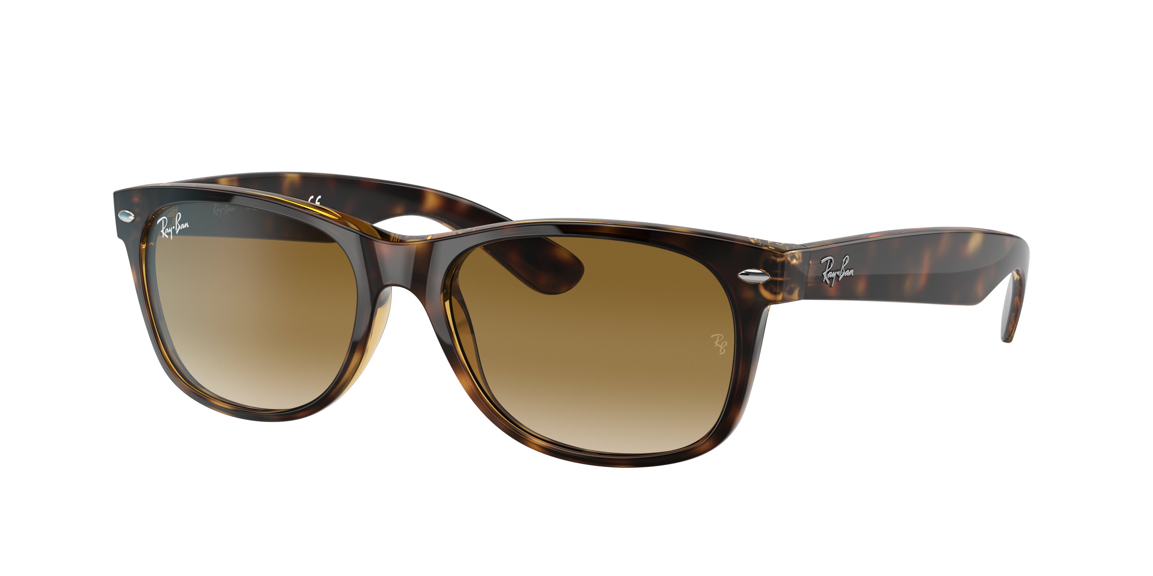 Ray-Ban Wayfarer サングラス ブラウン Ray-Ban New Wayfarer Classic XL (58 - 18) with Brown lenses and