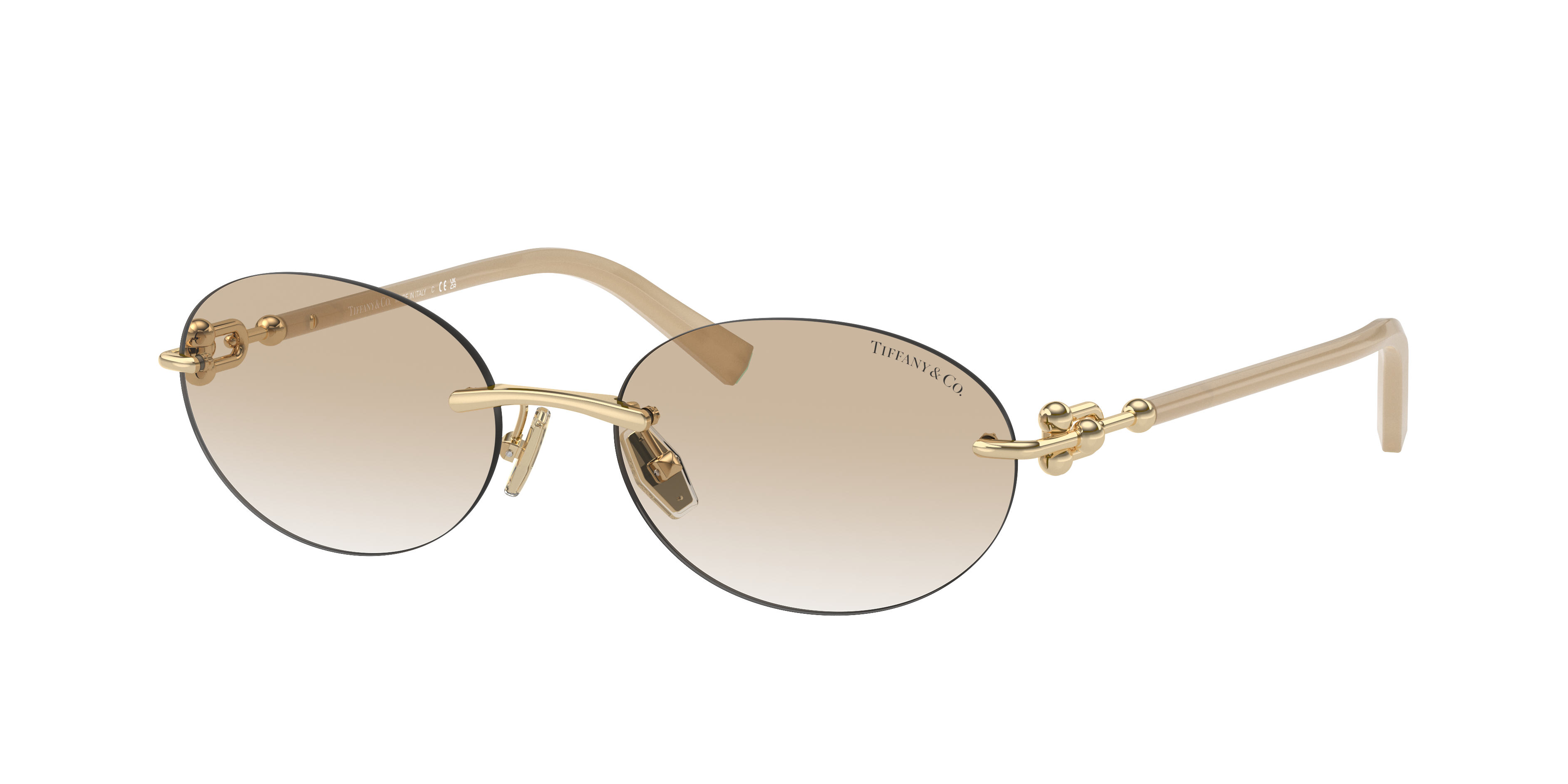 Tiffany & Co. TF3104D L (56 - 18) with Grey lenses and Gold frame