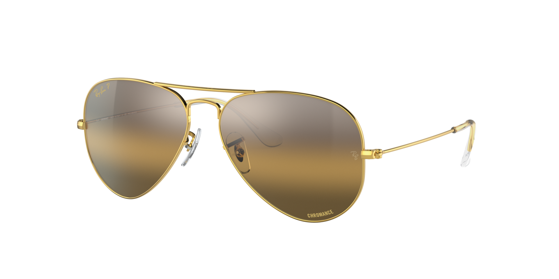 Ray-Ban Aviator Polarized+ Lenses XL (58 - 14) with Brown lenses