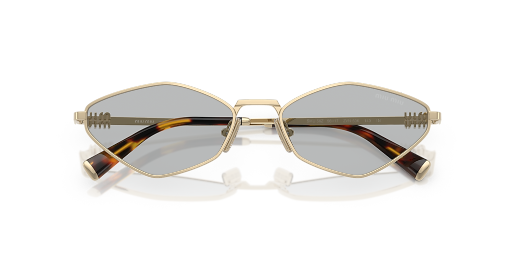 Miu Miu MU 56ZS L (56 - 17) with Grey lenses and Gold frame