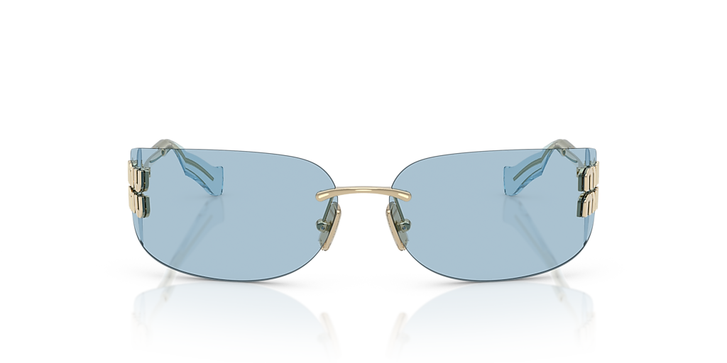 Miu Miu MU A51S M (75 - 14) with Blue lenses and Gold frame