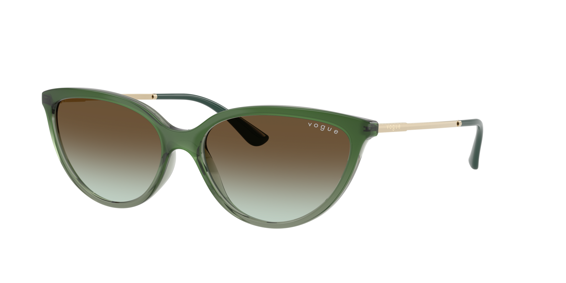 Vogue Eyewear Woman Sunglass VO5672S  Frame color Gradient GreenTransparent Green Lens color Green Gradient