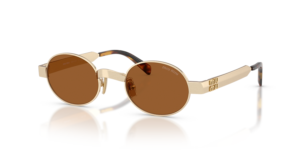 【miu miu 】サングラス ブラウン フレームゴールド Miu Miu MU B51S S (47 - 21) with Brown lenses and Gold frame