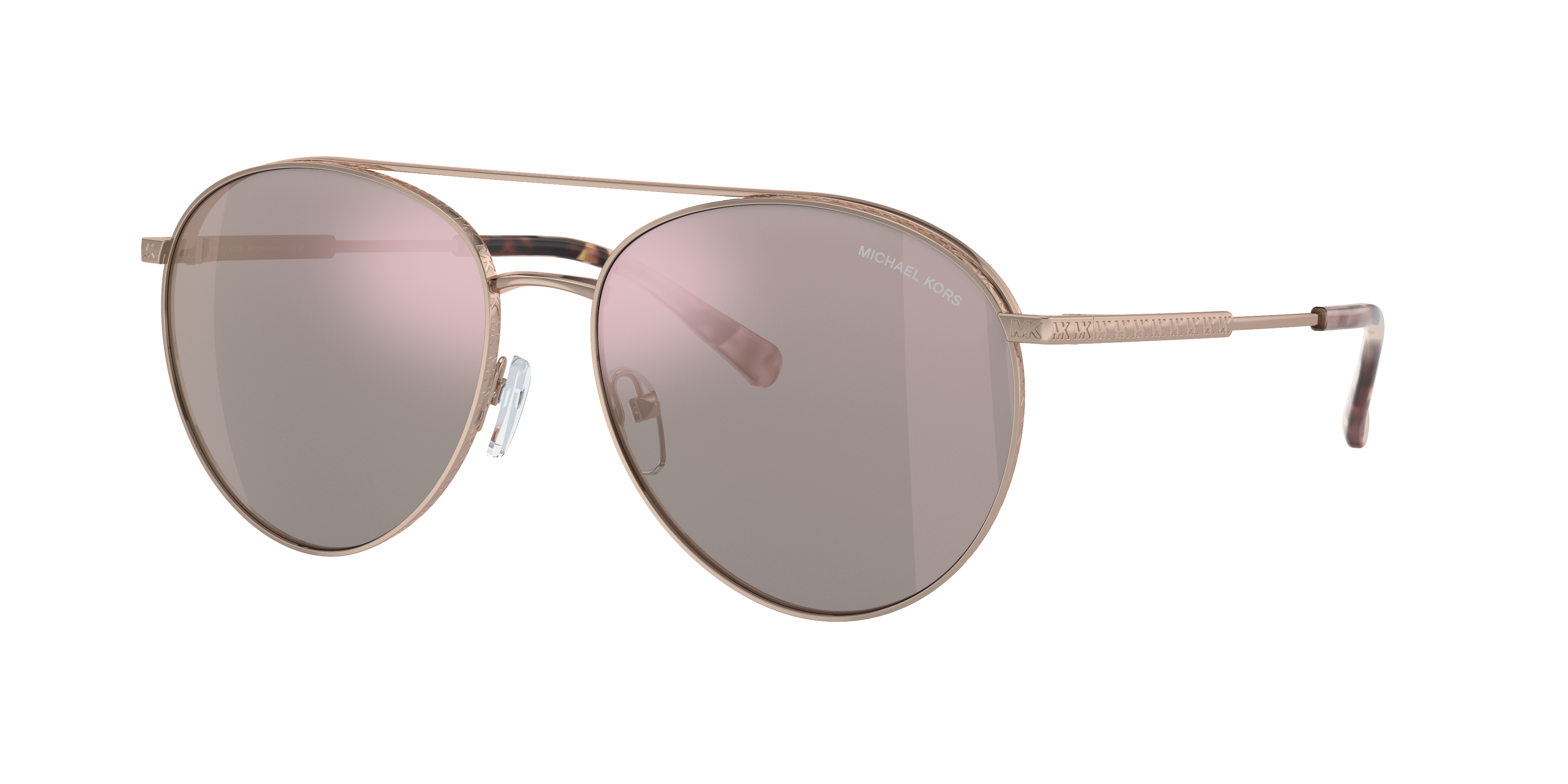 Michael Kors Woman Sunglass Arches -  Frame color: Rose Gold, Lens color: Rose Gold Mirror