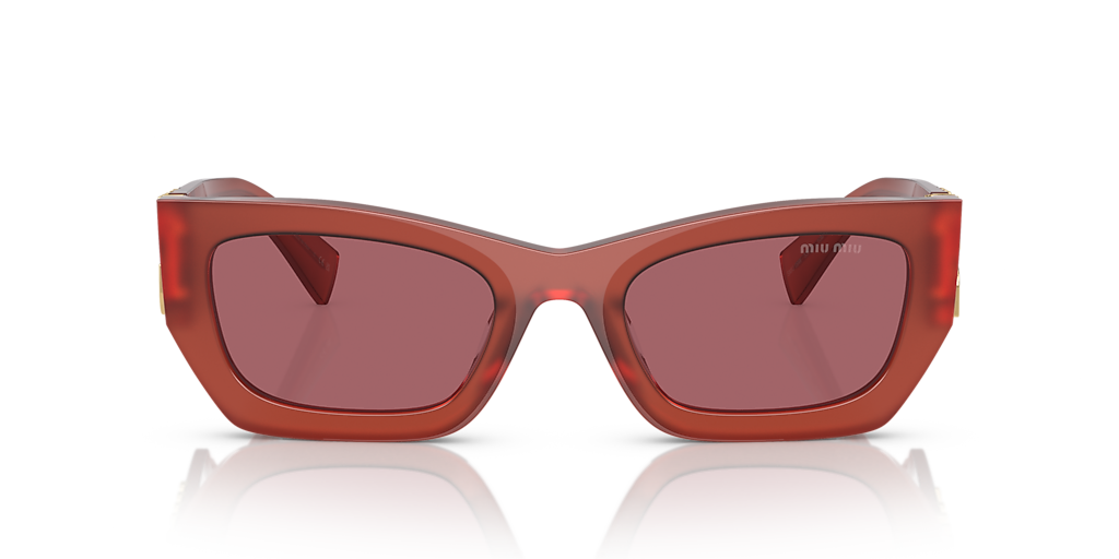 Miu Miu MU 09WS XL (53 - 22) with Violet lenses and Red frame